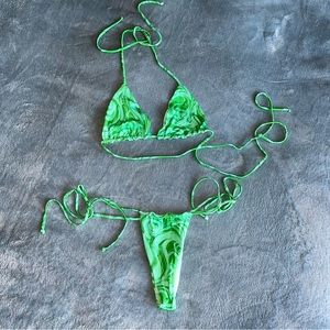 💚Frankies bikini in green 💚